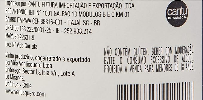 Vinho Tinto Chileno Ventisquero Clásico Carmenere 750ml 2