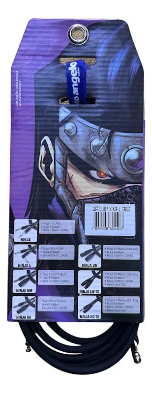 Cabo P10 / P10 Santo Angelo Ninja Guitar 3,05 m 4