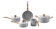 BRINOX Jogo de Panelas Brinox Antiaderente Ceramic Life 5 Peças Easy Gris 1