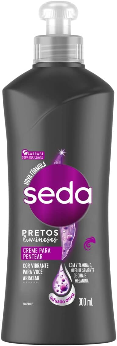 Creme para Pentear Seda Pretos Luminosos 1