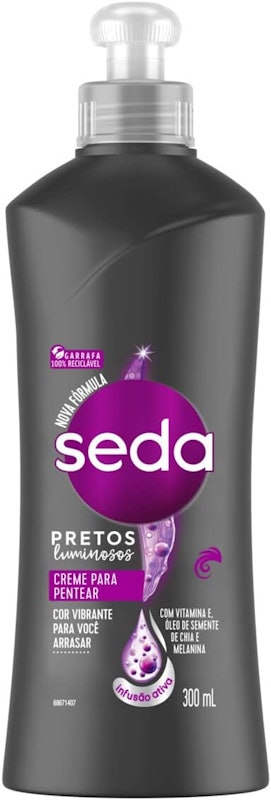 Creme para Pentear Seda Pretos Luminosos 1