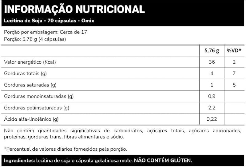 Lecitina de Soja Omix 1000 mg 3