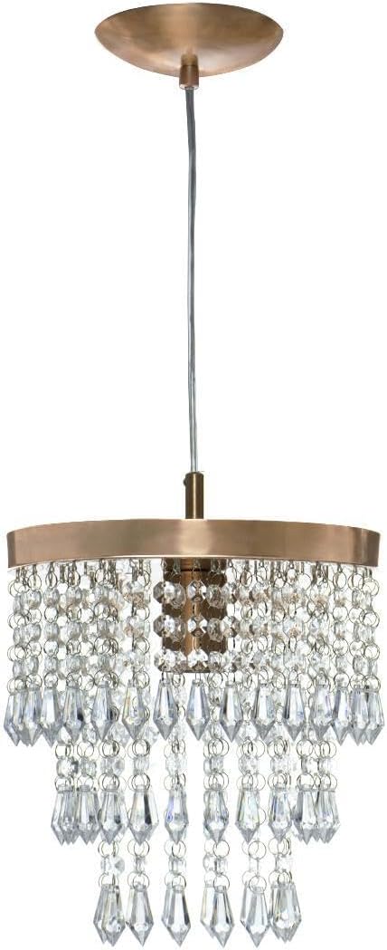 Lustre Pendente de Cristal Acrílico Manucrillic Cobre 2
