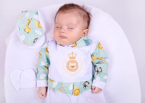 Saída de Maternidade Menino João Savana Safari 4 Peças 2