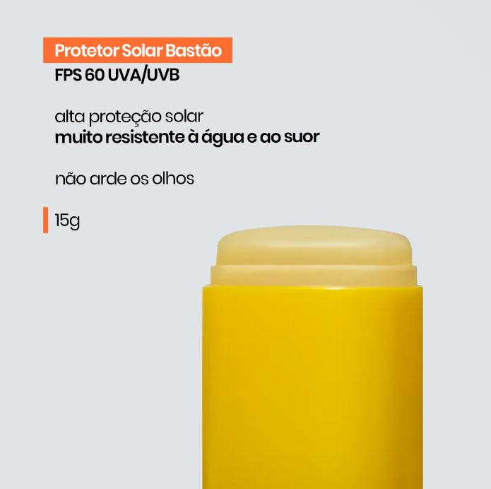 Protetor Solar Bastão FPS 60 Muito Resistente 3