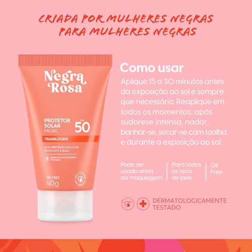 Protetor Solar Facial Negra Rosa 5