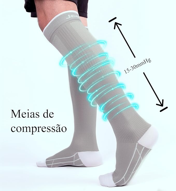 Meia de Compressão Cano Longo 15-30 mmHg J Colour 3