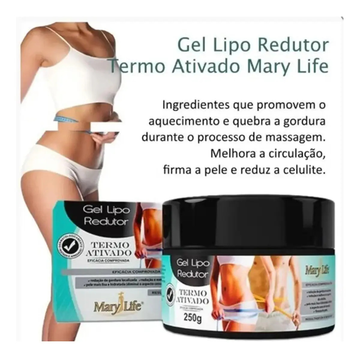 Gel Lipo Redutor Termoativado Mary Life 3