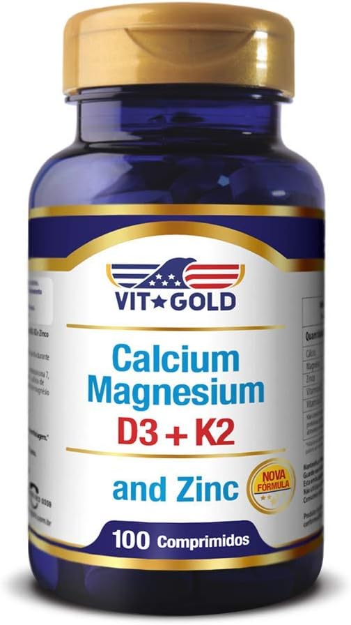Cálcio, Magnésio, Zinco com Vitamina D3 e K2 1