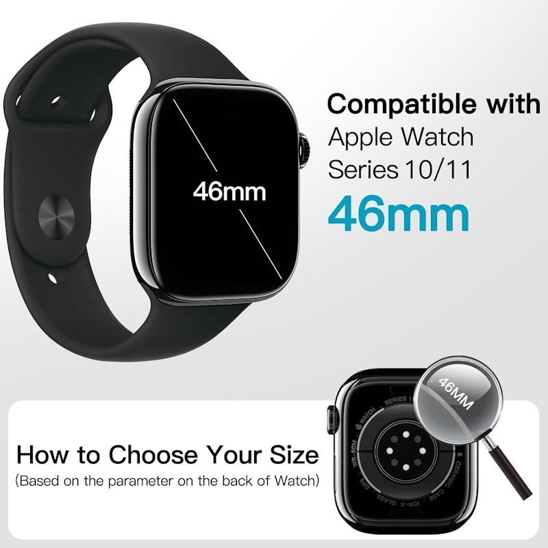 Waterproof Case with Screen Protector for Apple Watch Series 11/10 2