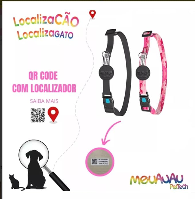 Coleira com Localizador Gato 3