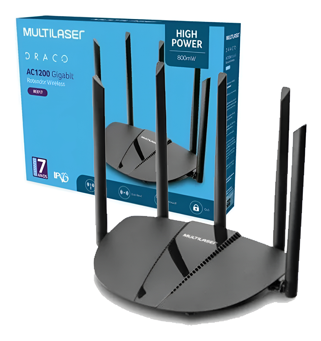 Roteador Multilaser Gigabit AC1200 2