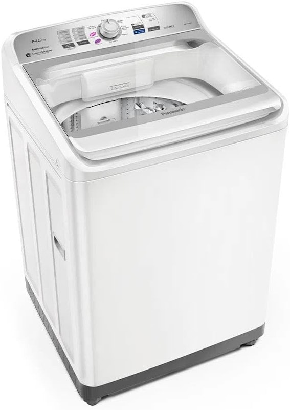Máquina de Lavar Panasonic Função Vanish Branco Mais Branco 14 kg 2
