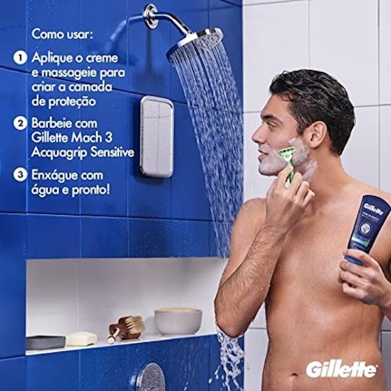 Creme de Barbear Gillette Rosto e Corpo 5