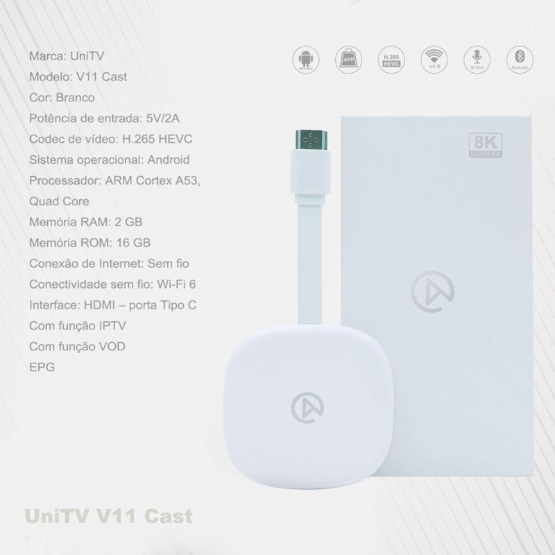 Aparelho Cast Slim UniTV V11 4