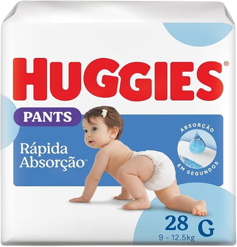 Huggies Fralda Pants Roupinha Rápida Absorção G 1