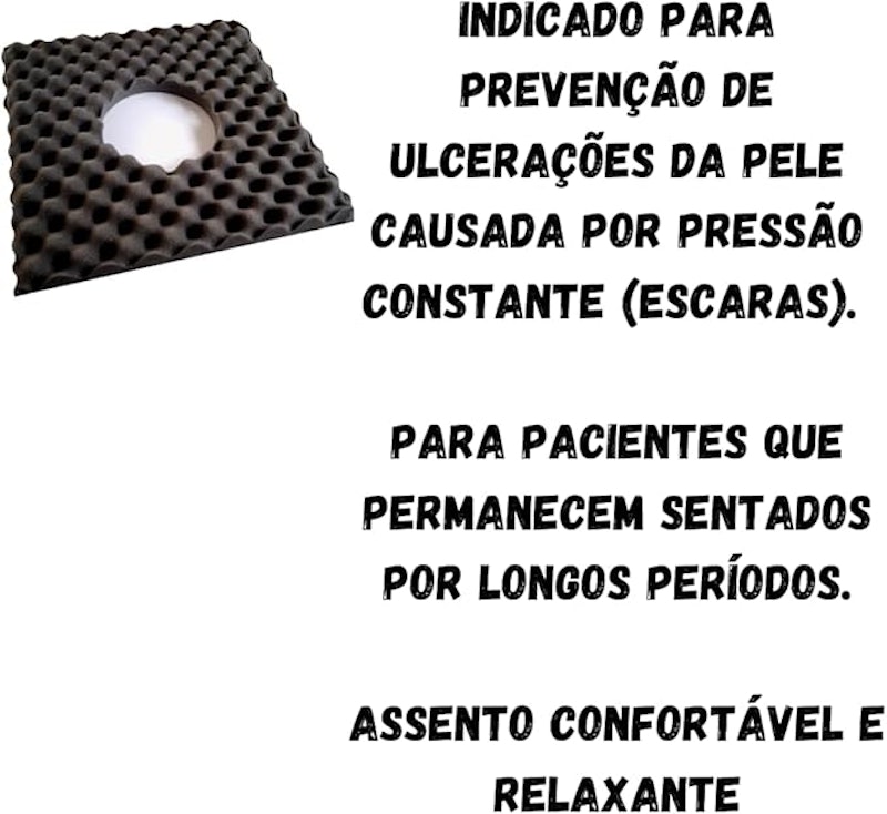 Almofada Quadrada Caixa de Ovo de Espuma D-28 com Orifício 4