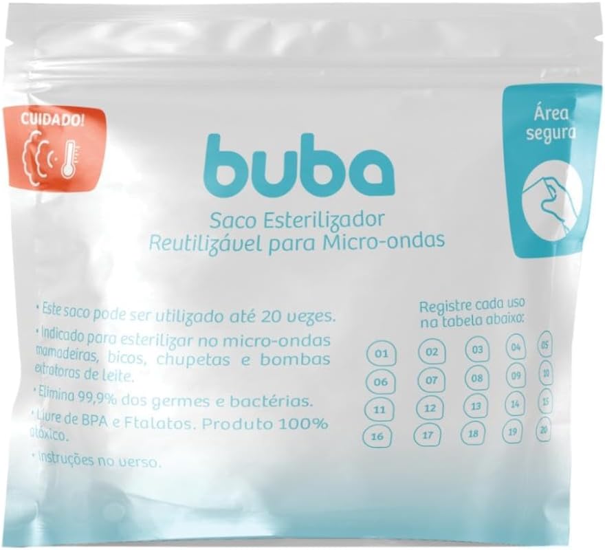 Saco Esterilizador Reutilizável para Micro-ondas 1