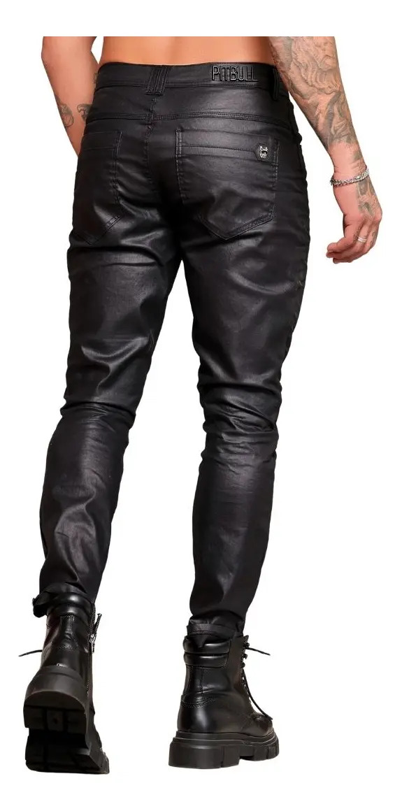 Calça Masculina Preta Estilosa e Sofisticada Pit Bull Jeans 2