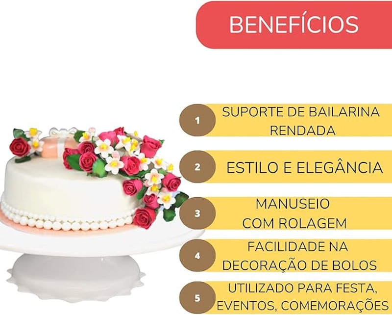 Bailarina para Bolo Giratório 32 cm 2