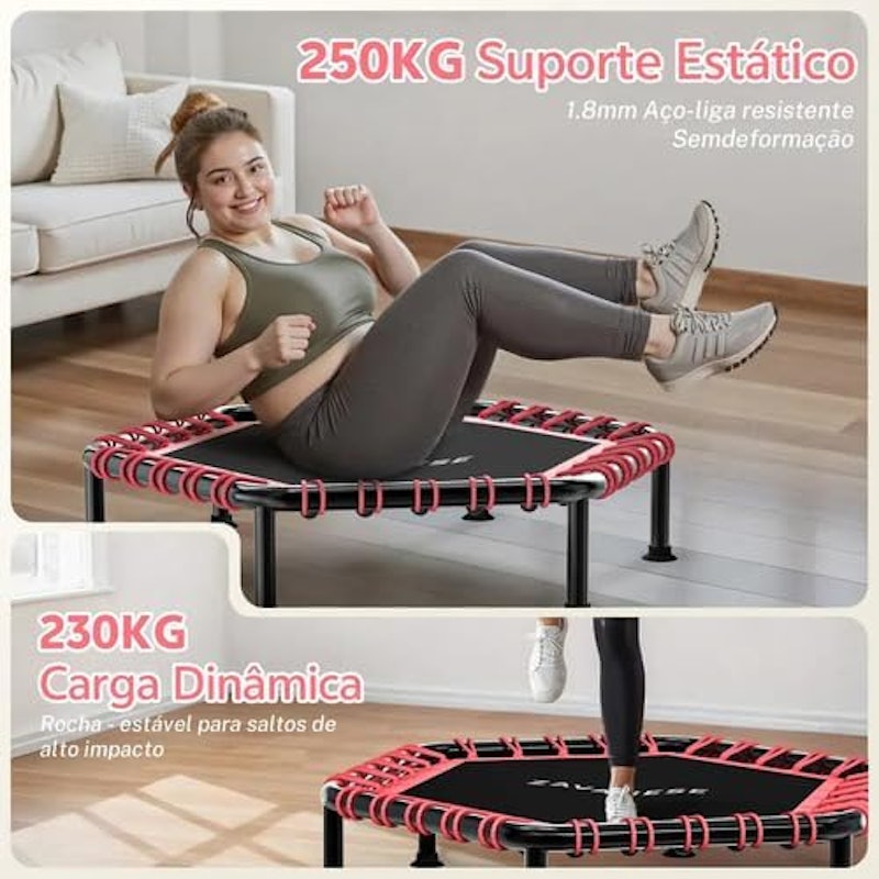 Jump Cama Elástica Academia Profissional Trampolim 250 kg Zavanese 2