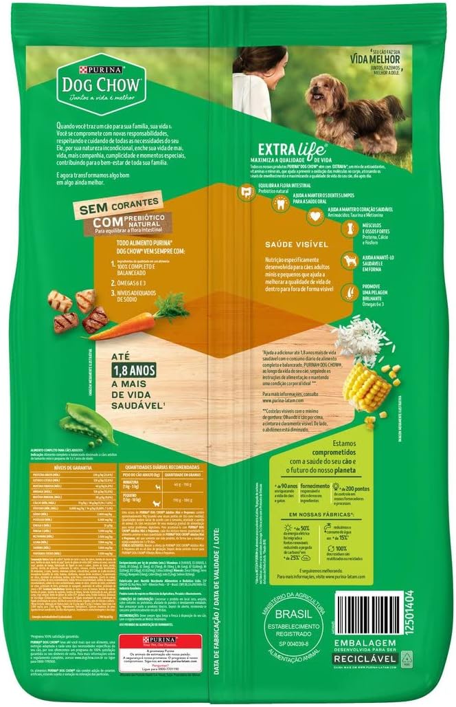 Dog Chow Ração para Cães Adultos Minis e Pequenos 2