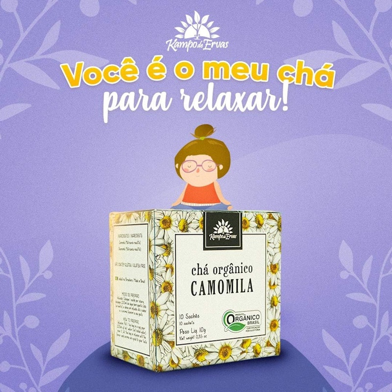 Camomila Orgânica em Sachê Kampo de Ervas 4