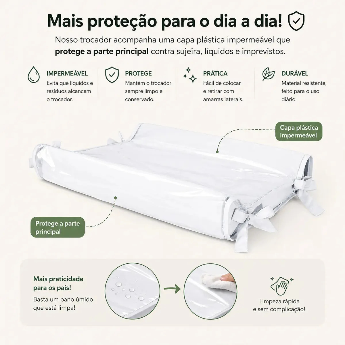 Trocador Anatômico Basic Erva-Doce 5
