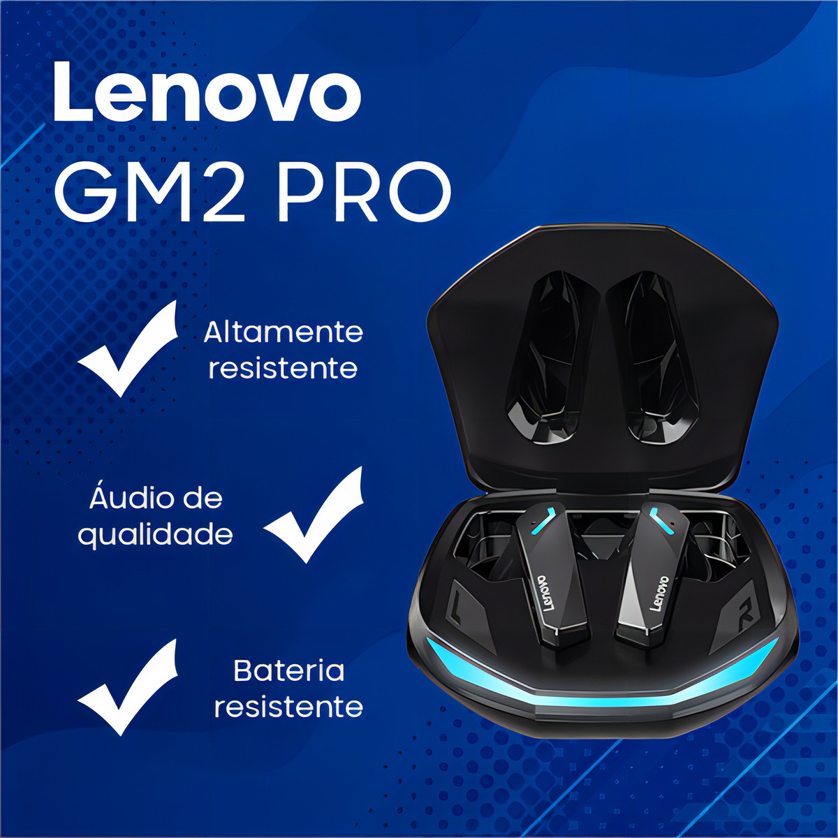 Fone de Ouvido GM2 Pro TWS Gamer 4