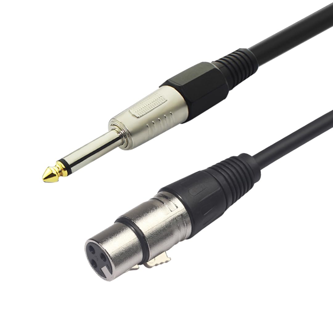 Cabo de Áudio P10 x XLR F 3 m 1