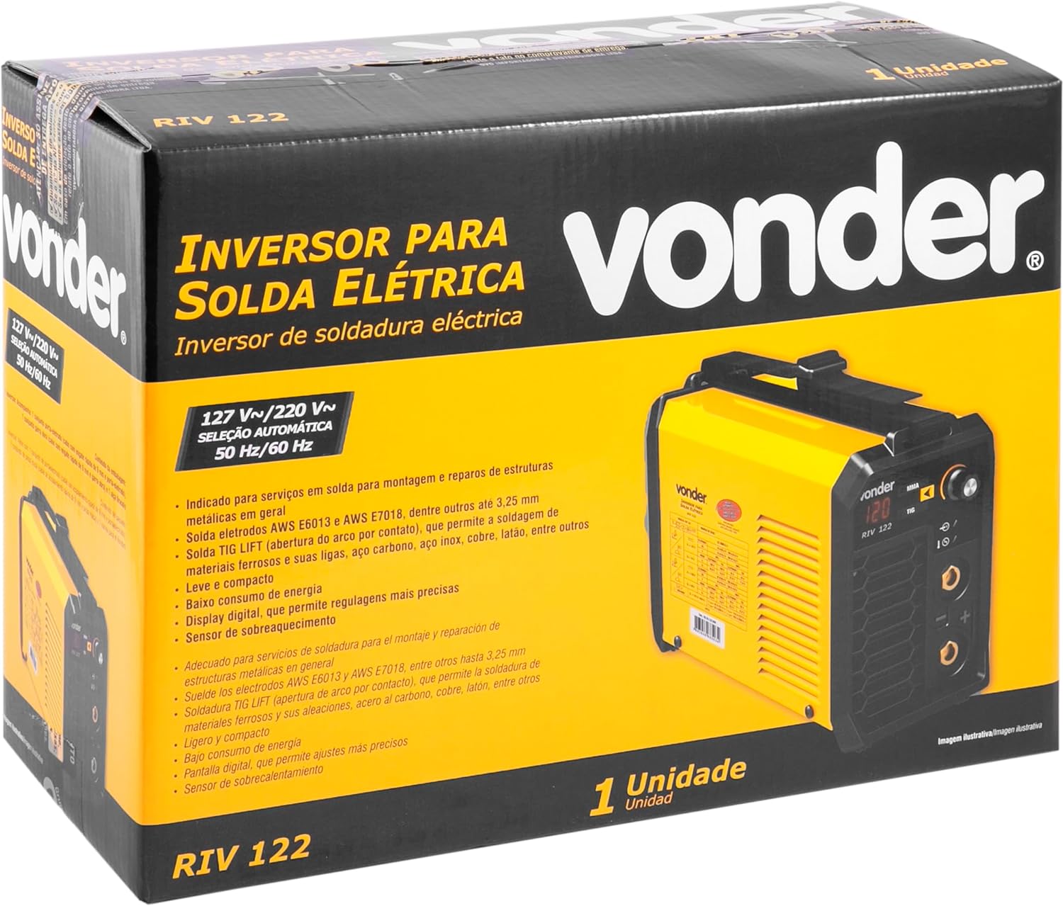 Inversor para Solda com Eletrodo e Tig 120 A 4
