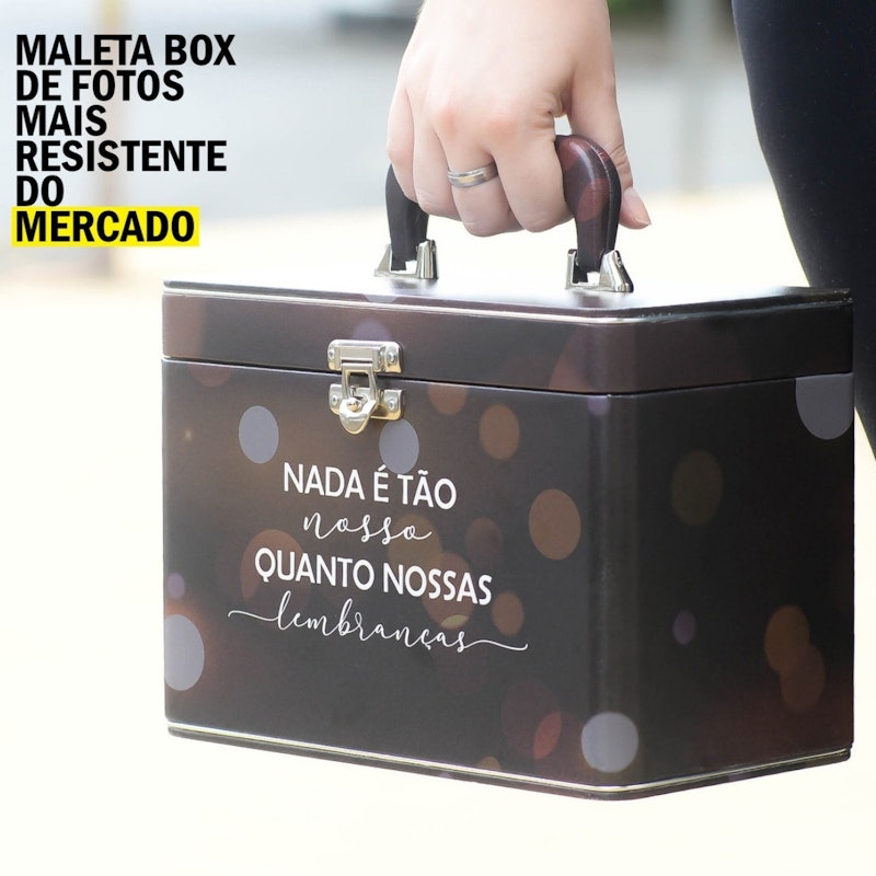 Maleta Box 6 Álbuns Fotográficos 4
