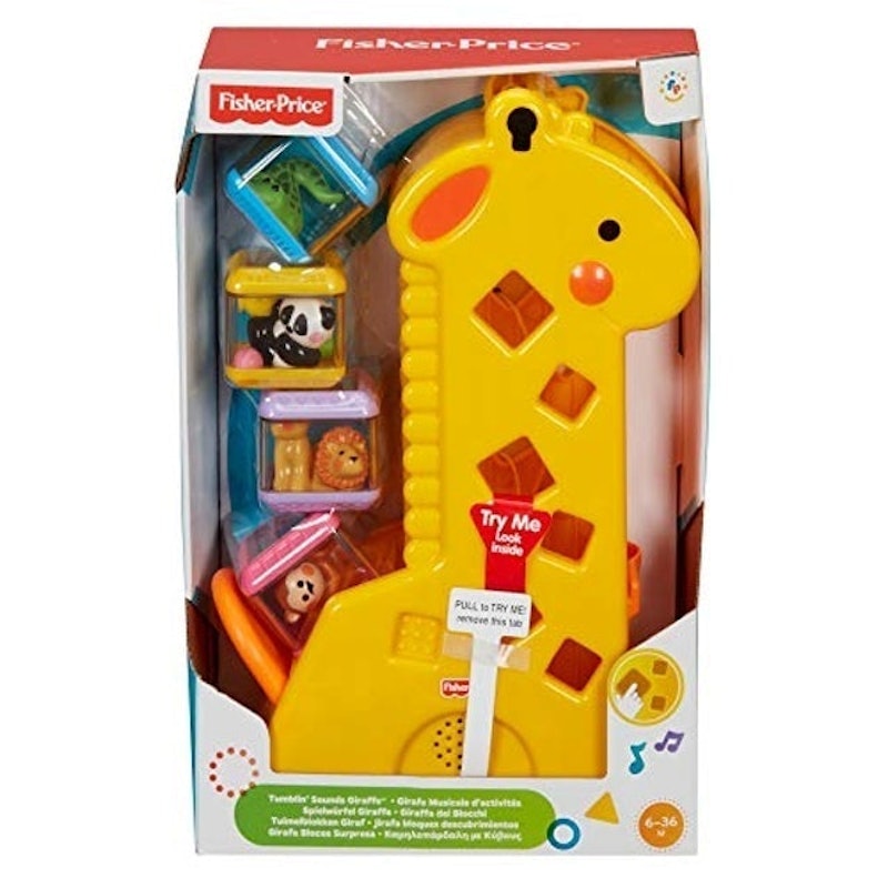 Brinquedo para Bebês Girafa com Blocos 2
