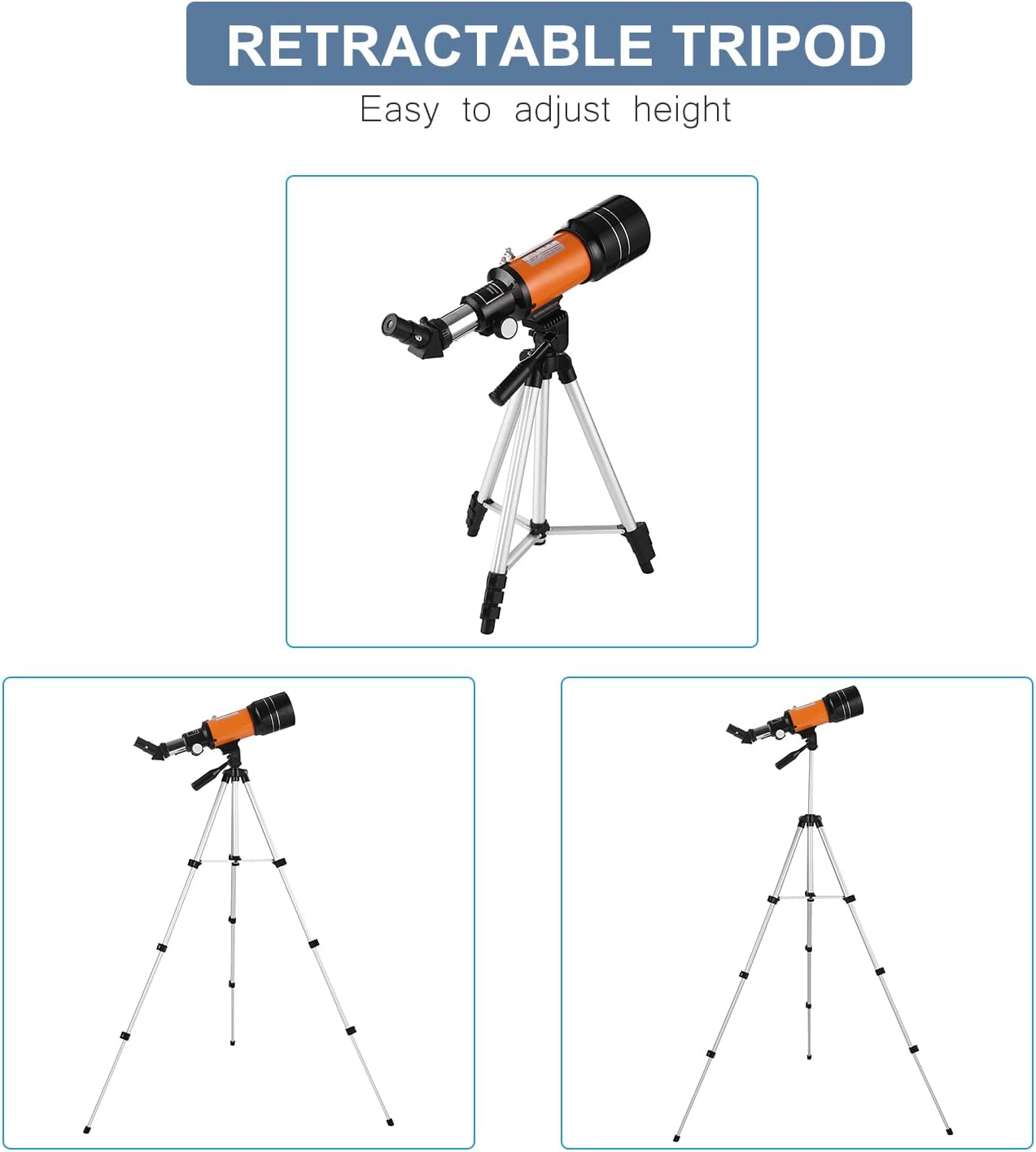 Telescópio Astronômico de 70 mm Lianai 3
