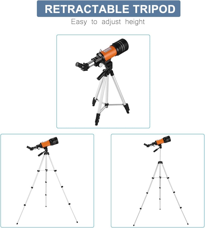 Telescópio Astronômico de 70 mm Lianai 3