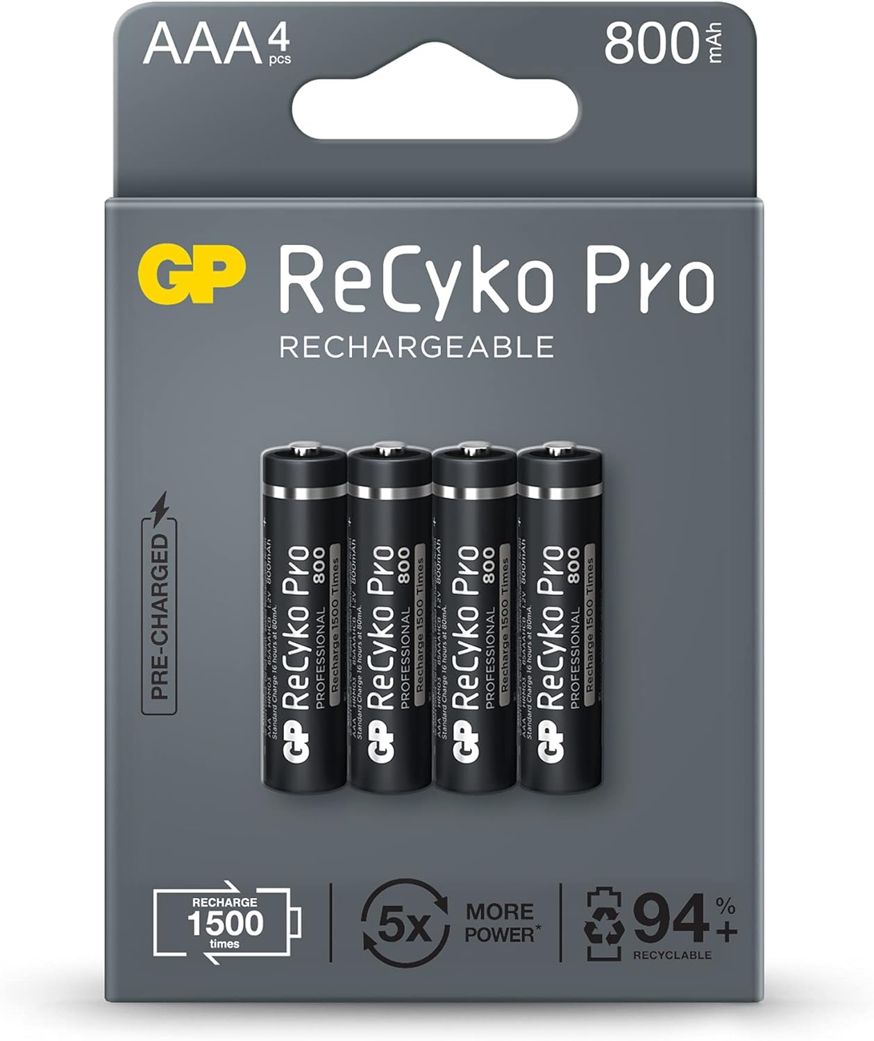Pilha ReCyko Pro 800 mAh AAA 1