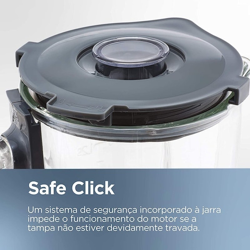 Liquidificador em Inox com Jarra de Vidro Gourmand Gris 4