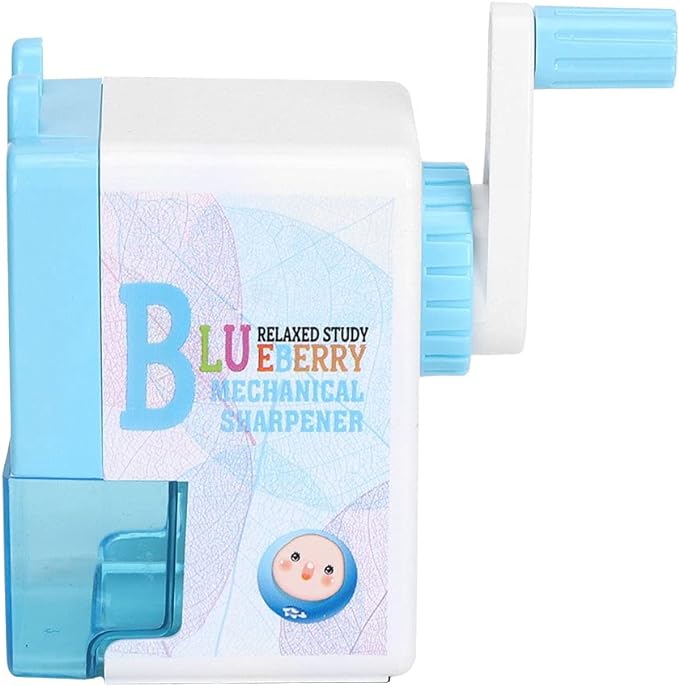 Apontador de Lápis Manual com Manivela Blueberry 2