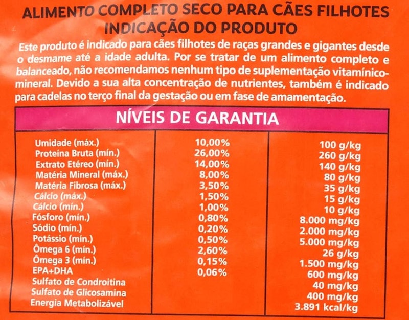 GoldeN Mega Cães Filhotes Porte Grande & Gigantes Frango & Arroz 4