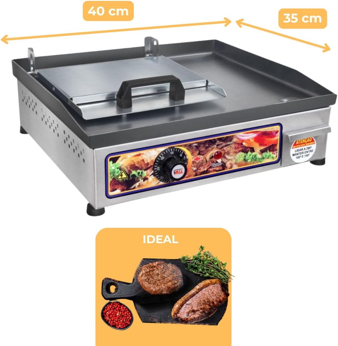 Chapa Elétrica 40x35 (220 V) 3