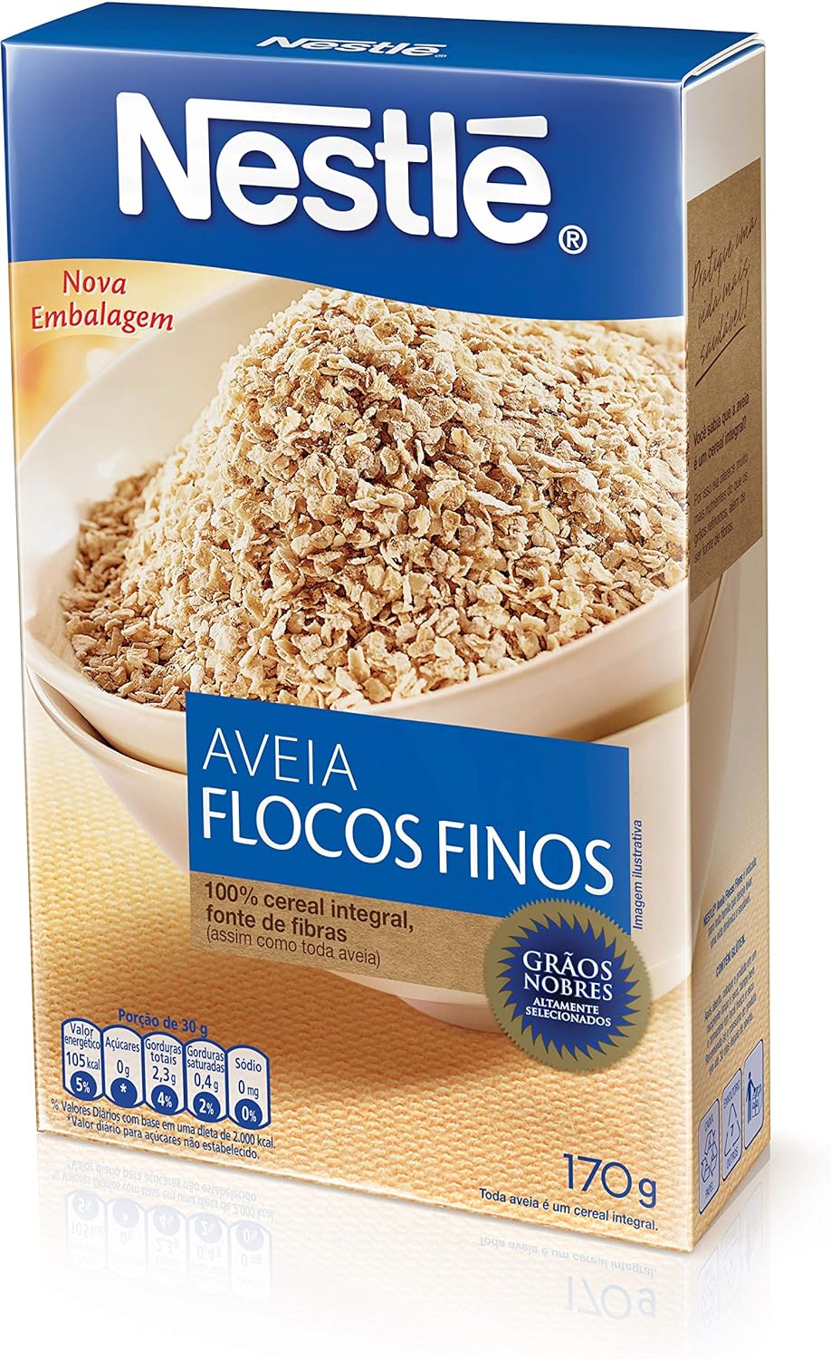 Aveia em Flocos Finos Caixa 170 g 2