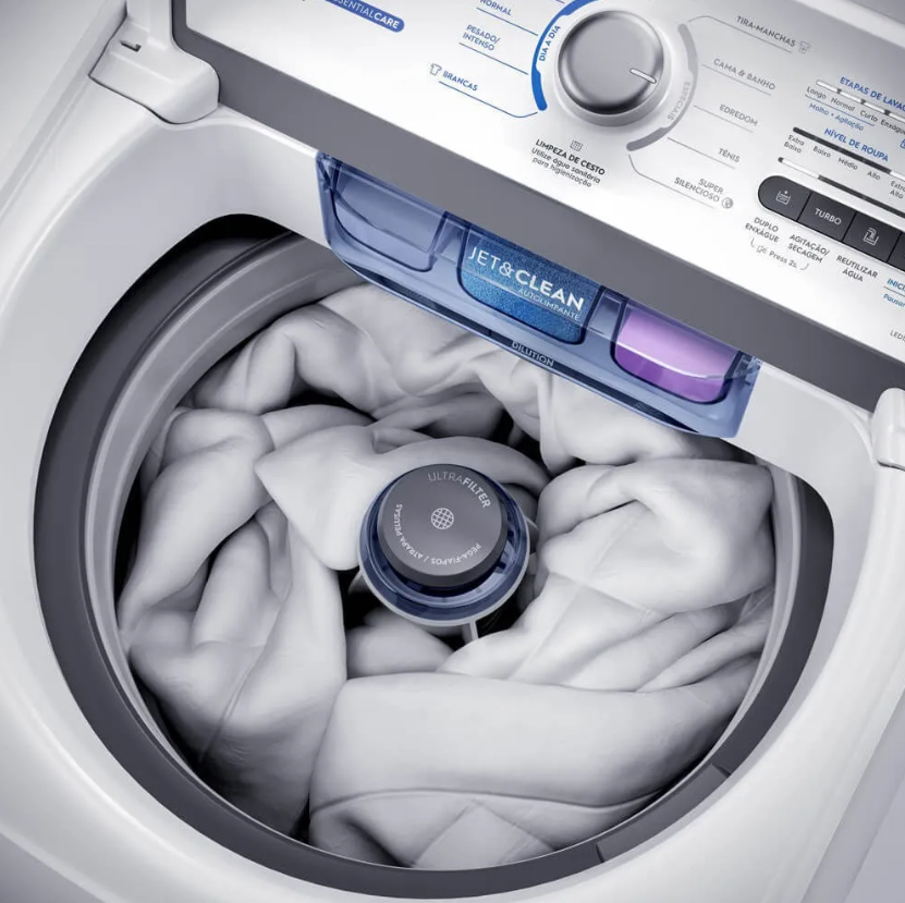Máquina de Lavar Electrolux 15kg Branca Essential Care 5