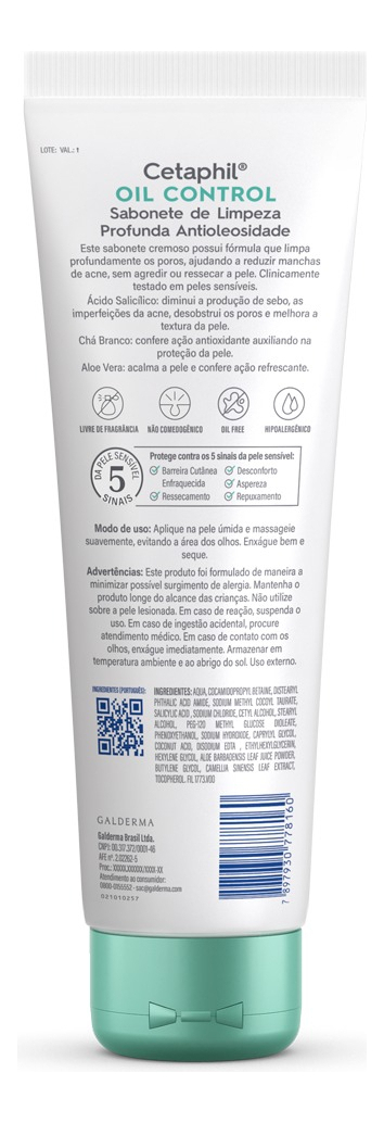 Sabonete de Limpeza Profunda Antioleosidade Oil Control 3