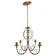 LIBERTAS ROSAS ARTESANATO Lustre de Ferro Dourado Rustico para Sala de Jantar 1