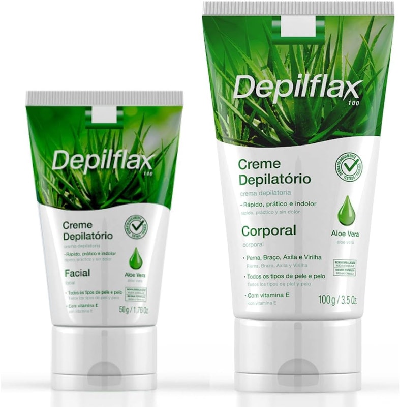 Kit Creme Depilatório Depilflax Corporal Aloe Vera 1
