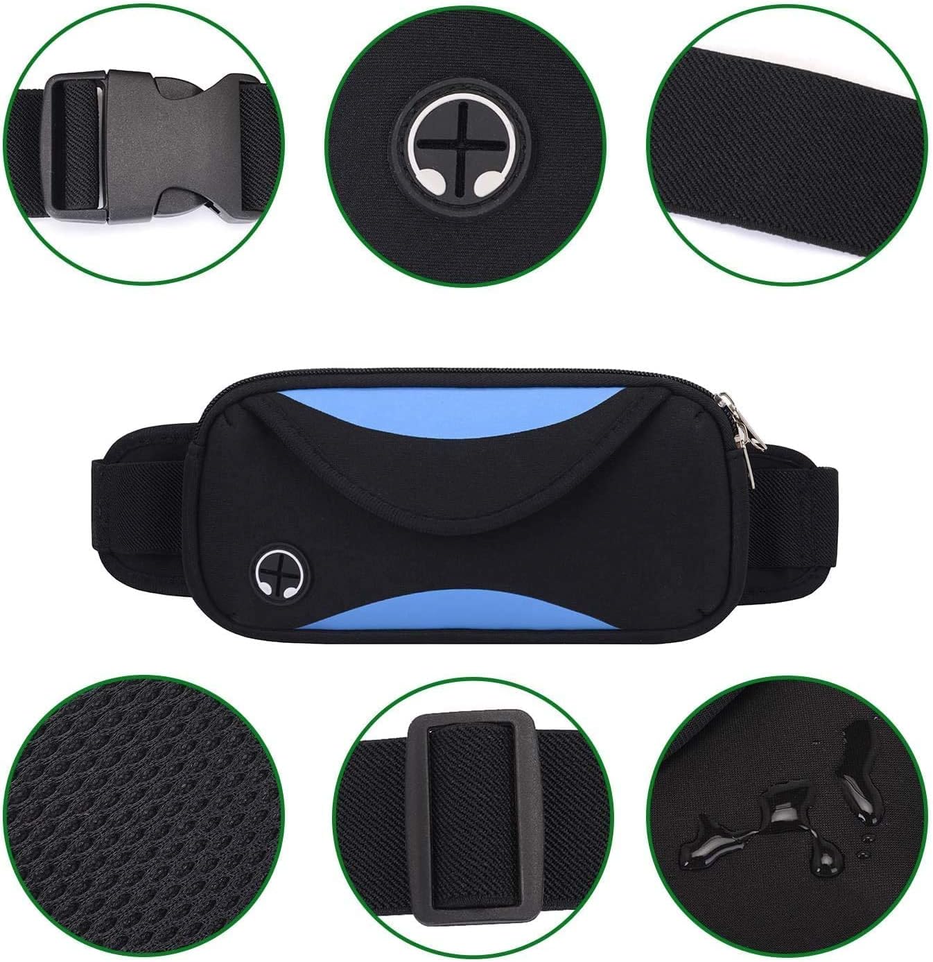 Pochete Esportiva Slim Impermeável (Azul) 4