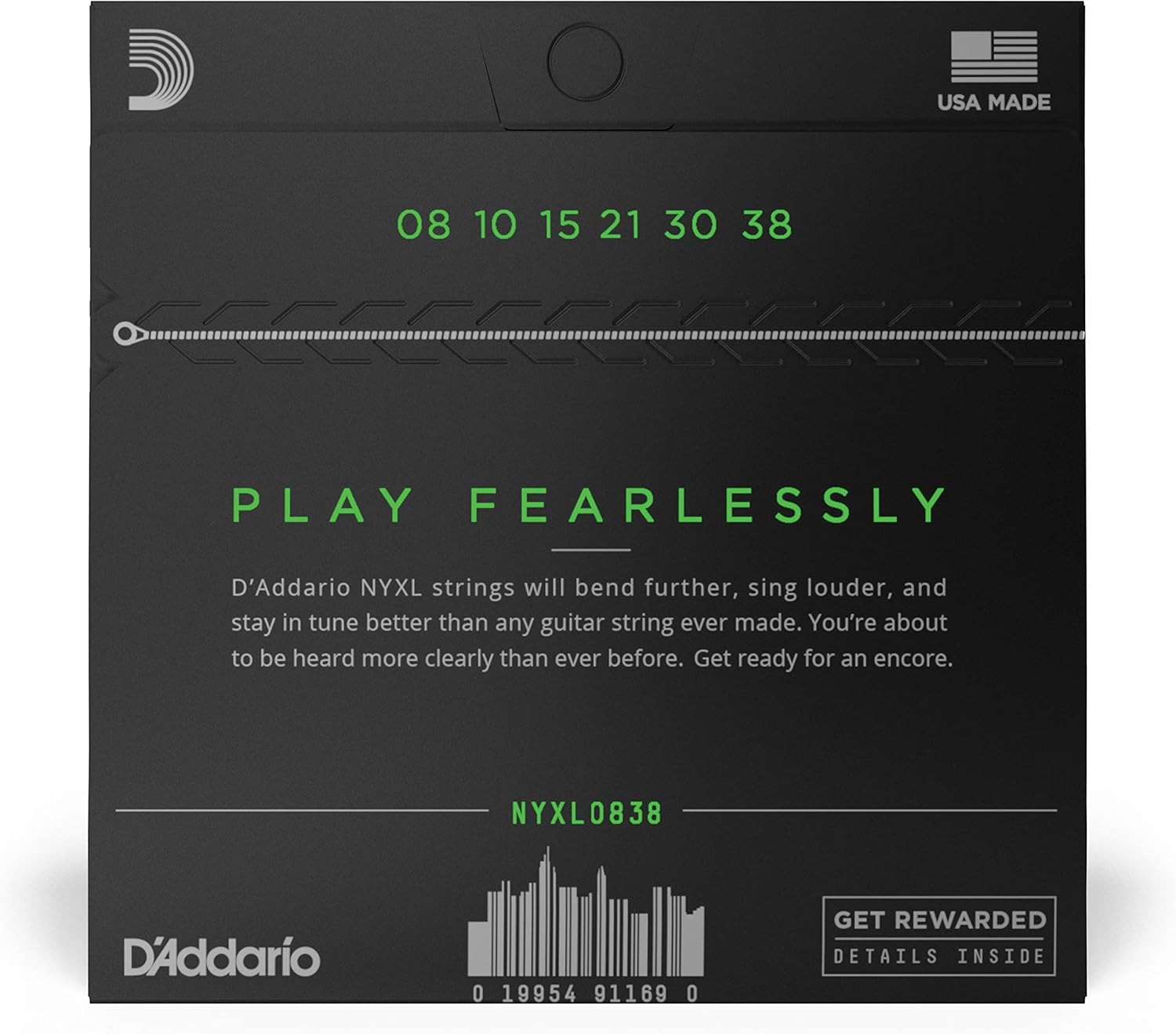 Encordoamento para Guitarra D'Addario NYXL0838 2