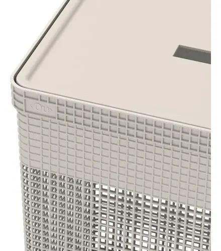 Cesto de Roupas com Tampa Grid 3