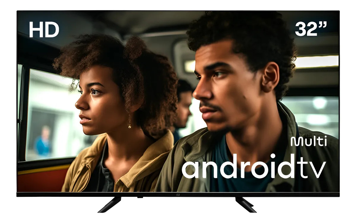 Smart TV DLED 32 HD Multi Essencial Android 11 1