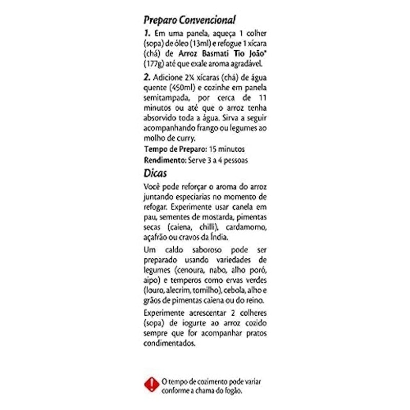Arroz Tio João Basmati 3